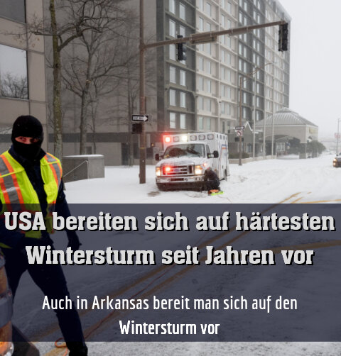 Auch in Arkansas bereit man sich auf den Wintersturm vor