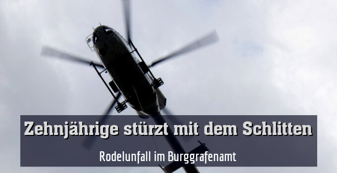 Rodelunfall im Burggrafenamt