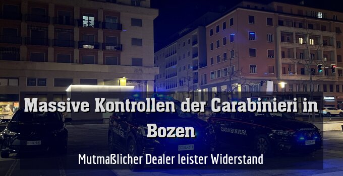 Mutmaßlicher Dealer leister Widerstand