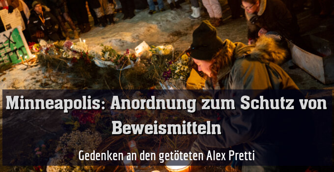 Gedenken an den getöteten Alex Pretti