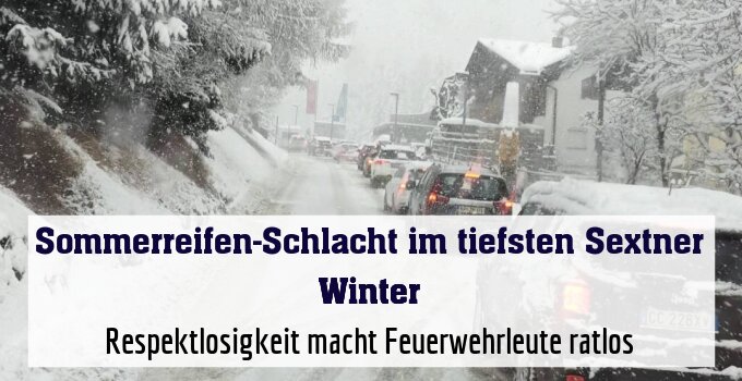 Die Respektlosigkeit macht die Feuerwehrleute ratlos