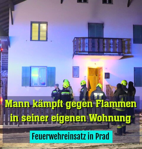 Feuerwehreinsatz in Prad