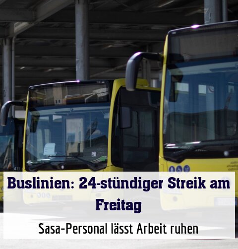 Sasa-Personal lässt Arbeit ruhen
