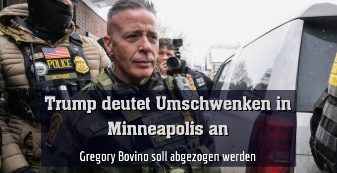 Gregory Bovino soll abgezogen werden