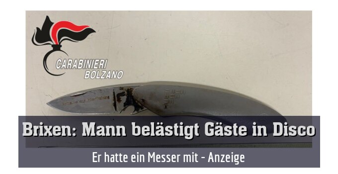 Er hatte ein Messer mit - Anzeige