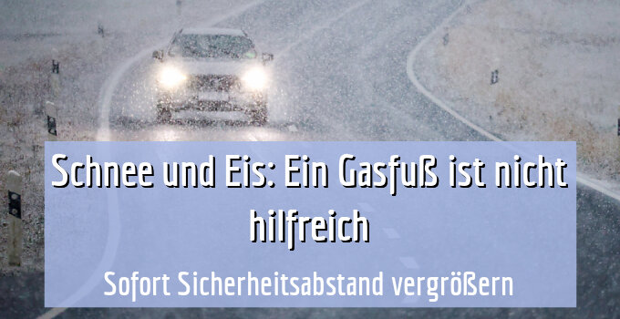 Sofort Sicherheitsabstand vergrößern