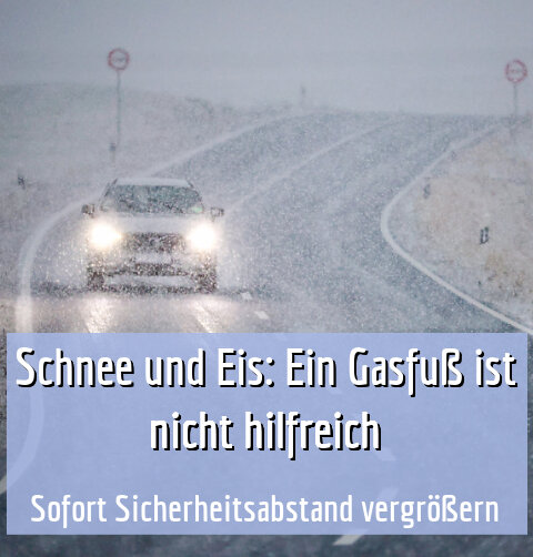 Sofort Sicherheitsabstand vergrößern