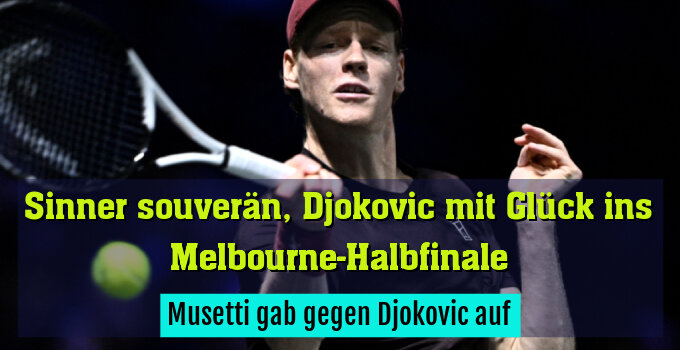 Musetti gab gegen Djokovic auf