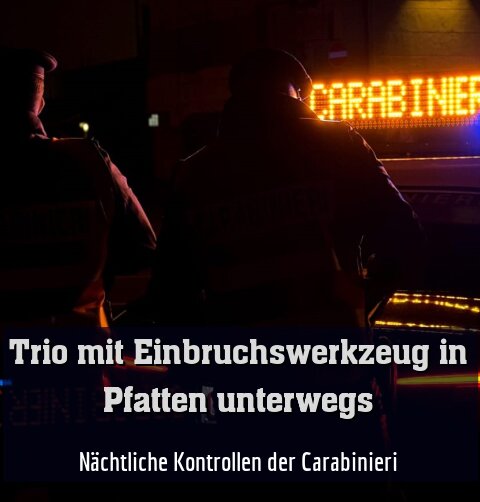 Nächtliche Kontrollen der Carabinieri