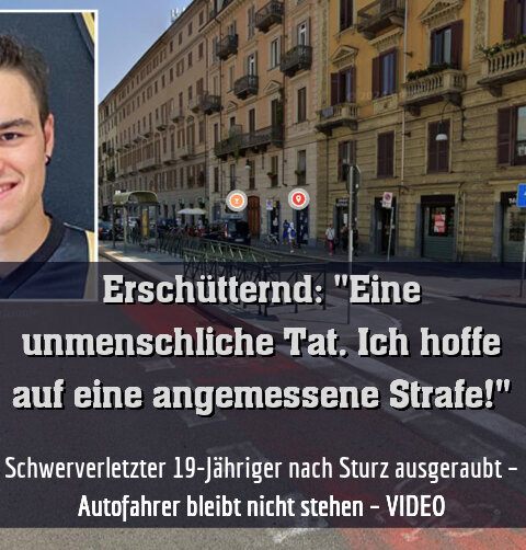 Schwerverletzter 19-Jähriger nach Sturz ausgeraubt – Autofahrer bleibt nicht stehen – VIDEO