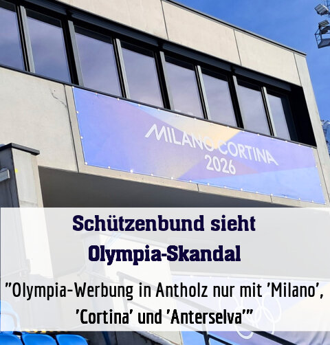 "Olympia-Werbung in Antholz nur mit 'Milano', 'Cortina' und 'Anterselva'"