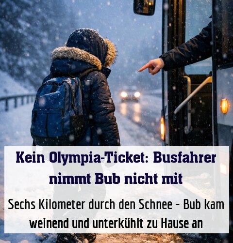 Sechs Kilometer durch den Schnee - Bub kam weinend und unterkühlt zu Hause an