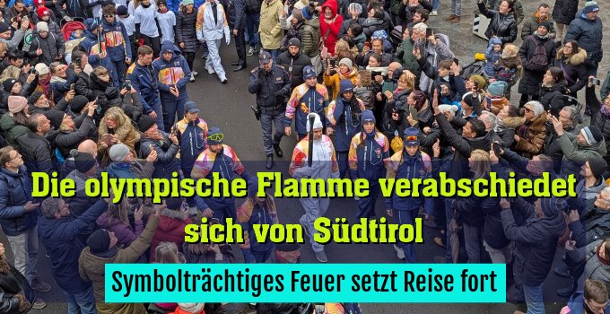 Symbolträchtiges Feuer setzt Reise fort