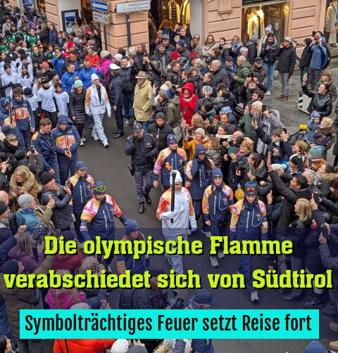 Symbolträchtiges Feuer setzt Reise fort