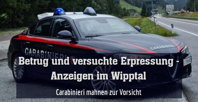 Carabinieri mahnen zur Vorsicht