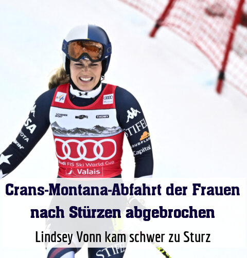 Lindsey Vonn kam schwer zu Sturz