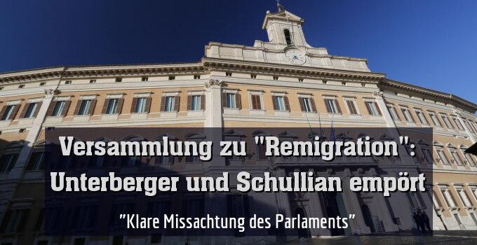 "Klare Missachtung des Parlaments"