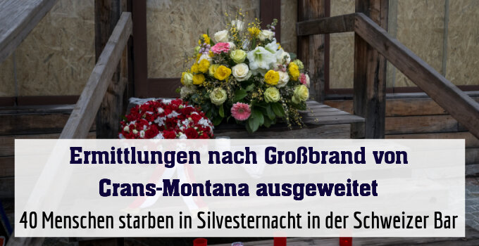 40 Menschen starben in Silvesternacht in der Schweizer Bar