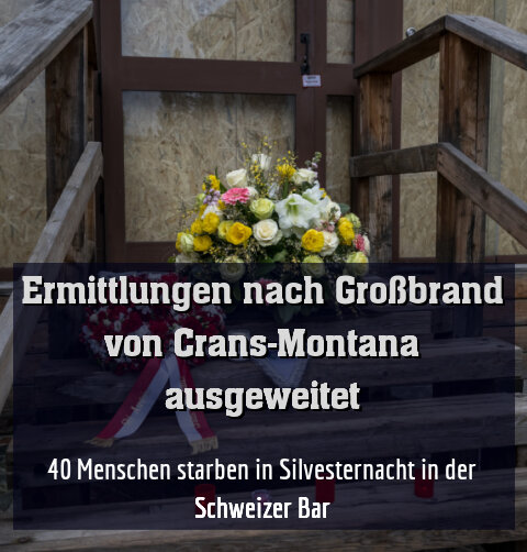 40 Menschen starben in Silvesternacht in der Schweizer Bar