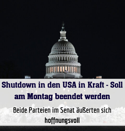 Beide Parteien im Senat äußerten sich hoffnungsvoll