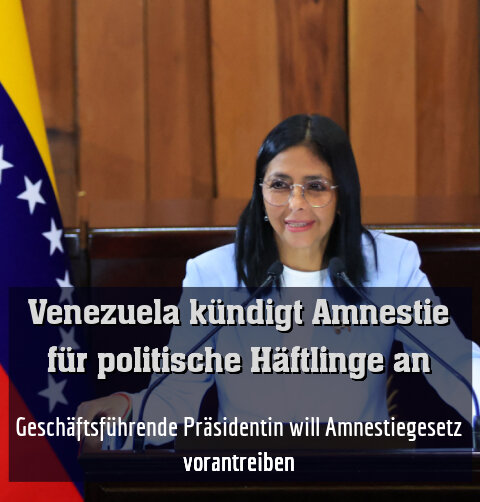 Geschäftsführende Präsidentin will Amnestiegesetz vorantreiben