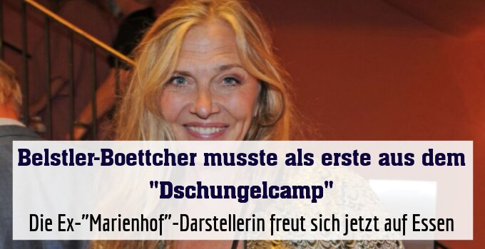 Die Ex-"Marienhof"-Darstellerin freut sich jetzt auf Essen