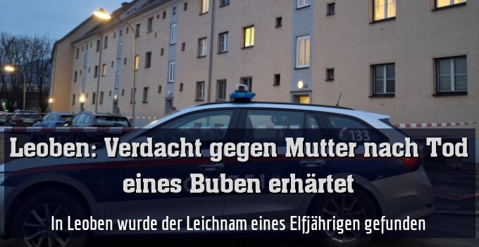 In Leoben wurde der Leichnam eines Elfjährigen gefunden