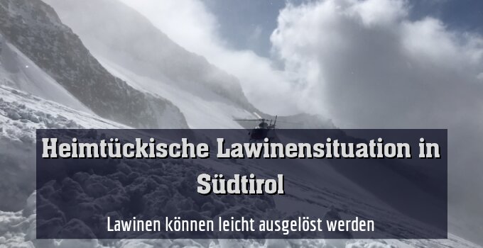 Lawinen können leicht ausgelöst werden