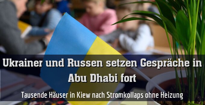 Tausende Häuser in Kiew nach Stromkollaps ohne Heizung