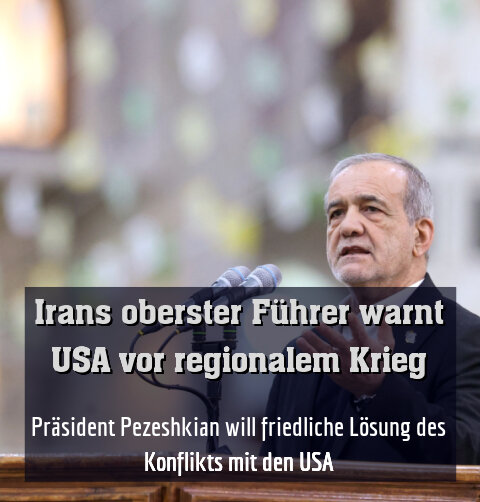 Präsident Pezeshkian will friedliche Lösung des Konflikts mit den USA