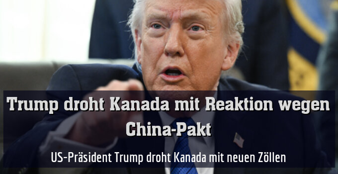 US-Präsident Trump droht Kanada mit neuen Zöllen