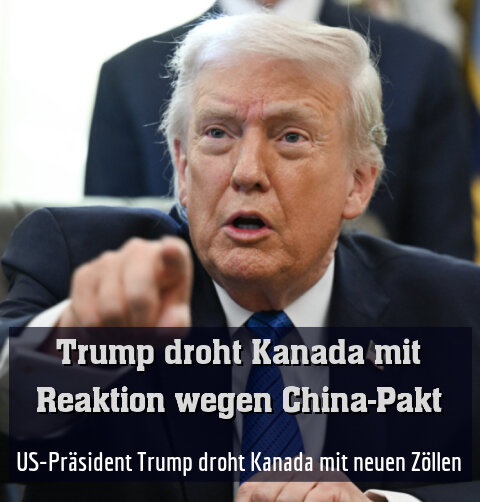 US-Präsident Trump droht Kanada mit neuen Zöllen
