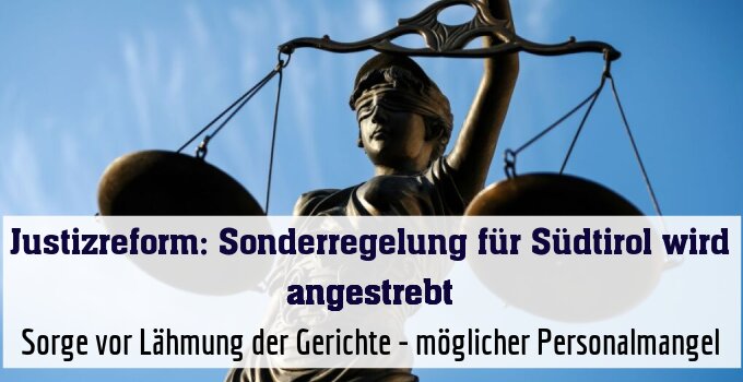 Sorge vor Lähmung der Gerichte - möglicher Personalmangel