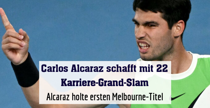Alcaraz holte ersten Melbourne-Titel