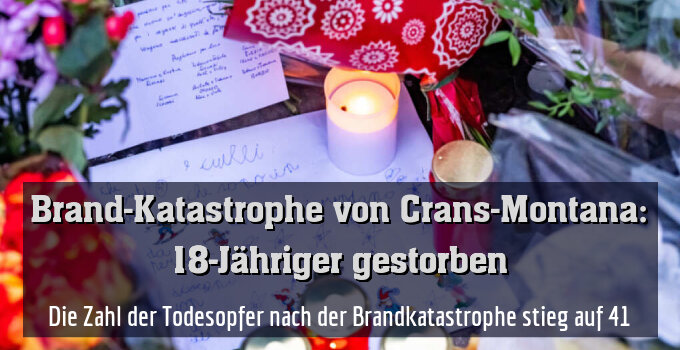 Die Zahl der Todesopfer nach der Brandkatastrophe stieg auf 41