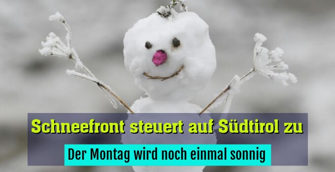 Der Montag wird noch einmal sonnig