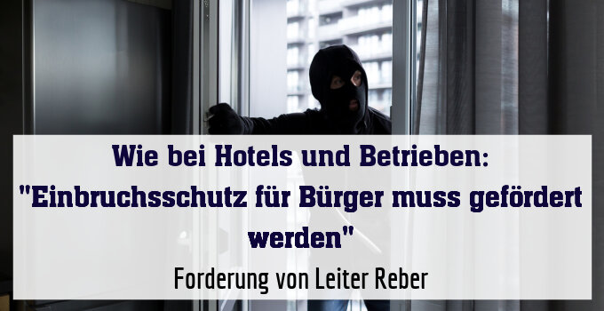 Forderung von Leiter Reber