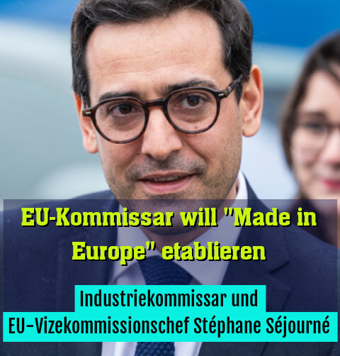 Industriekommissar und EU-Vizekommissionschef Stéphane Séjourné