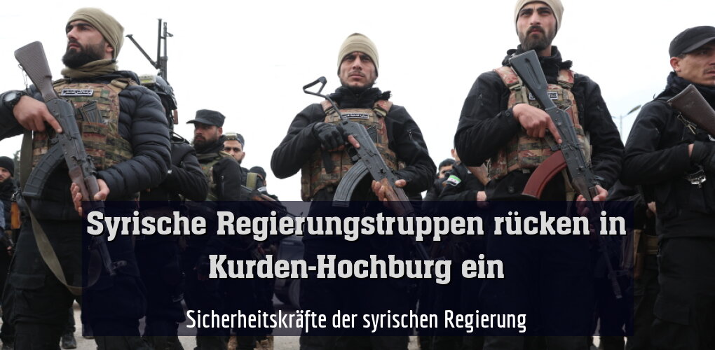 Sicherheitskräfte der syrischen Regierung