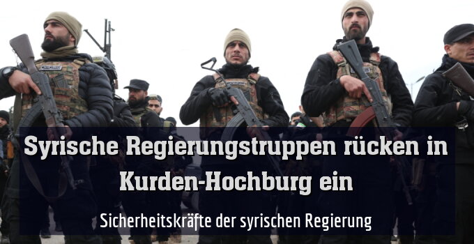 Sicherheitskräfte der syrischen Regierung