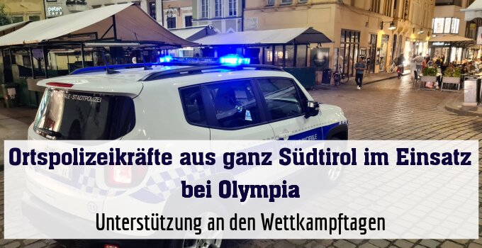 Unterstützung an den Wettkampftagen