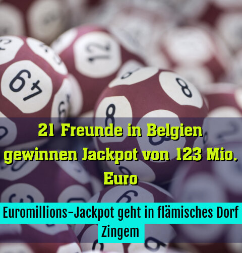 Euromillions-Jackpot geht in flämisches Dorf Zingem