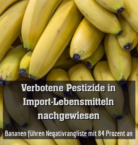 Bananen führen Negativrangliste mit 84 Prozent an