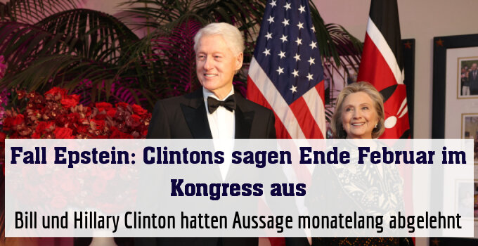 Bill und Hillary Clinton hatten Aussage monatelang abgelehnt