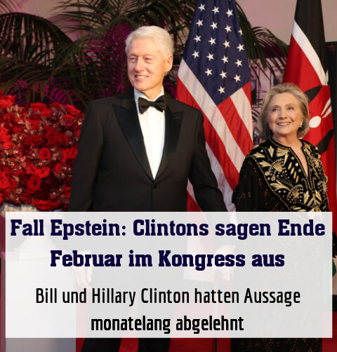 Bill und Hillary Clinton hatten Aussage monatelang abgelehnt