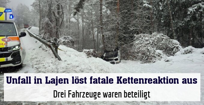 Drei Fahrzeuge waren beteiligt