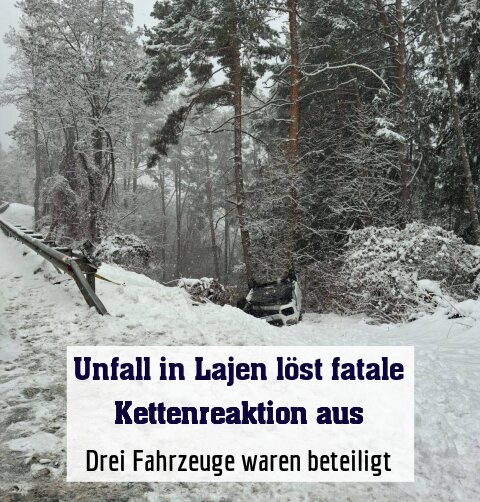 Drei Fahrzeuge waren beteiligt
