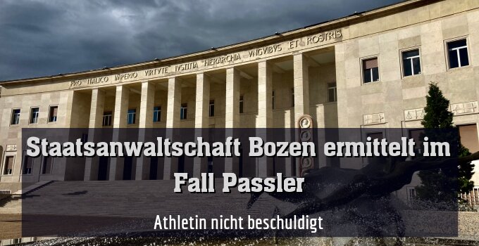 Athletin nicht beschuldigt