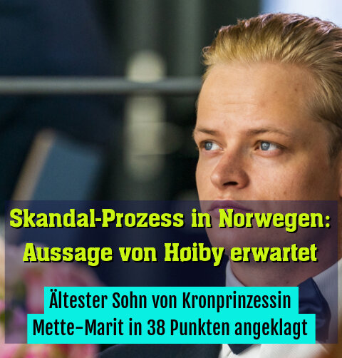 Ältester Sohn von Kronprinzessin Mette-Marit in 38 Punkten angeklagt