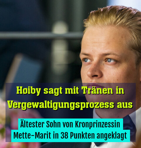 Ältester Sohn von Kronprinzessin Mette-Marit in 38 Punkten angeklagt
